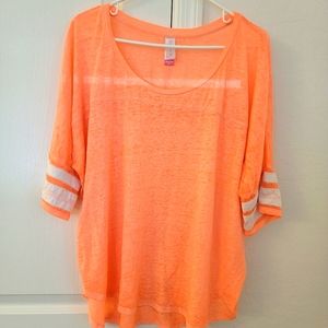 Baseball Style Sheer Shirt - No Boundaries - 3X